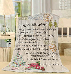 Blanket Gift For Granddaughter, Gifts For Teenage Granddaughter, Always Remember