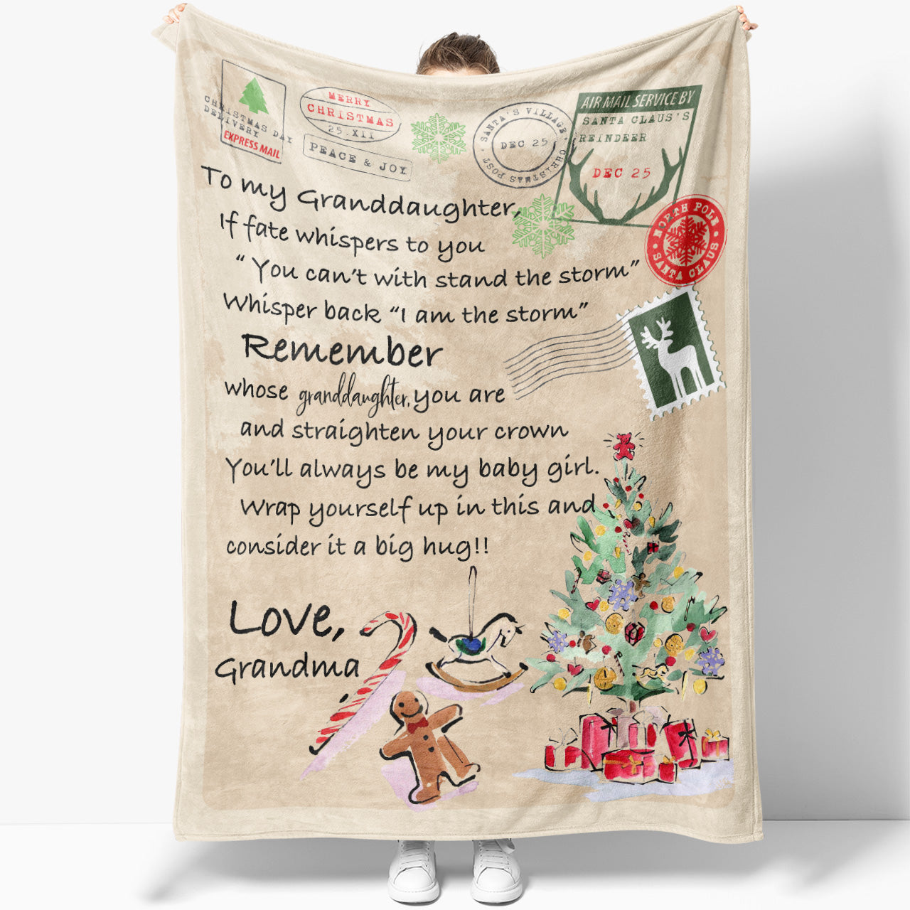 Blanket Christmas Gift For Granddaughter, Birthday Gifts for Granddaughter, Fate Whispers