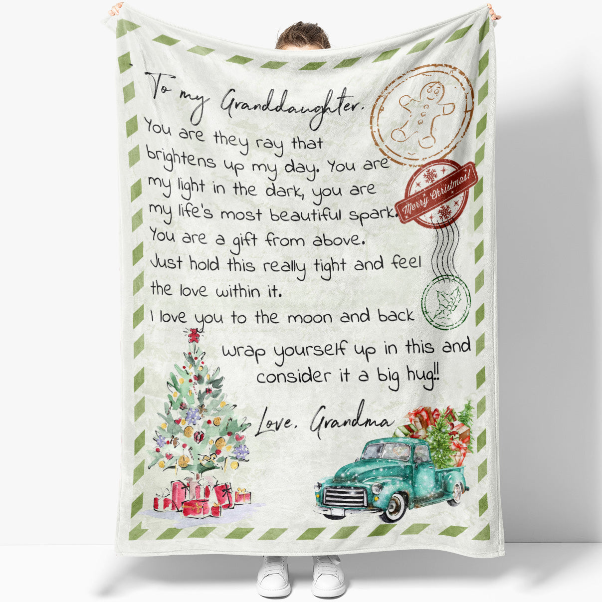 Blanket Christmas Gift For Granddaughter, Birthday Gifts for Granddaughter, You Are The Ray