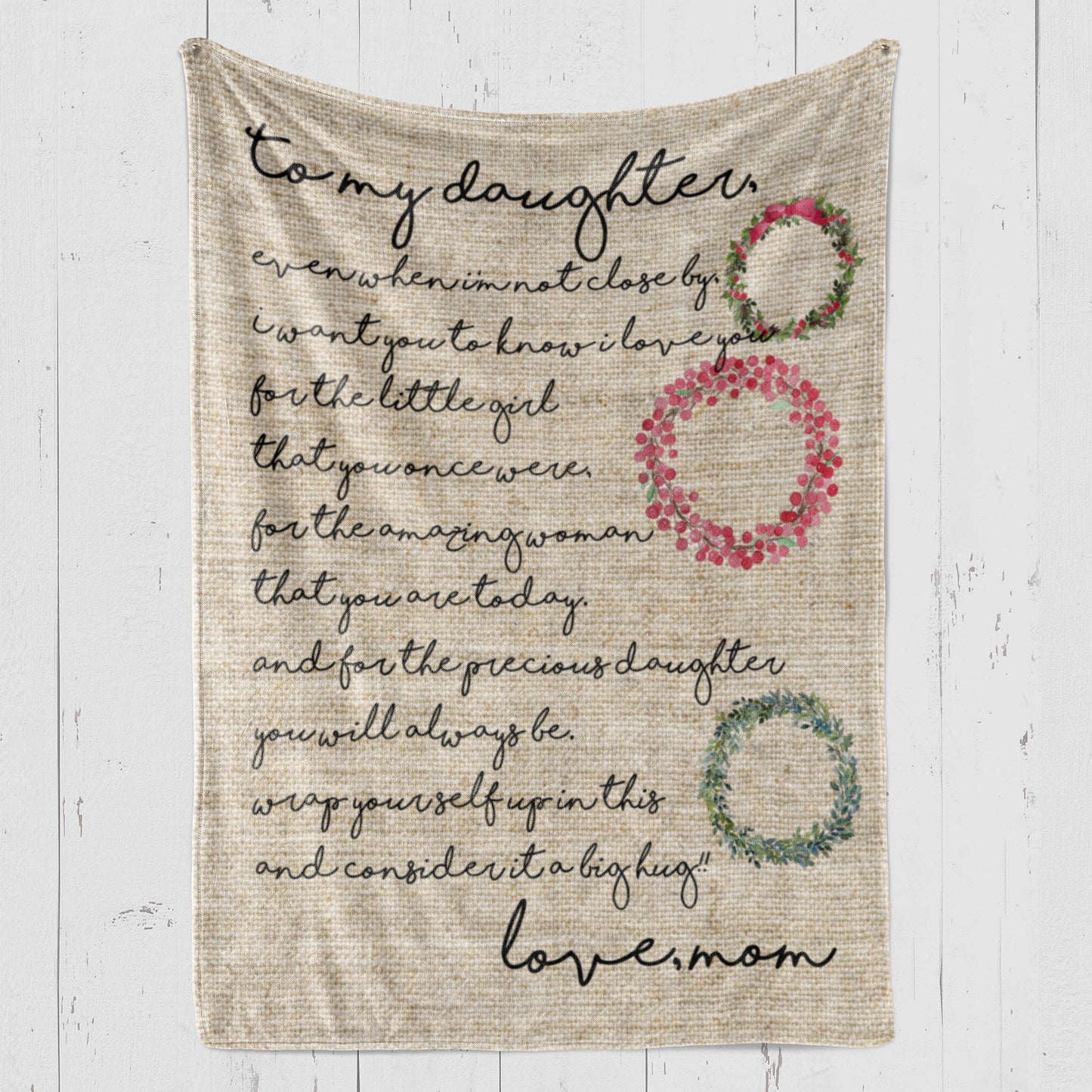 Christmas Blanket Gift For Granddaughter, Gifts For Granddaughter, I Love You