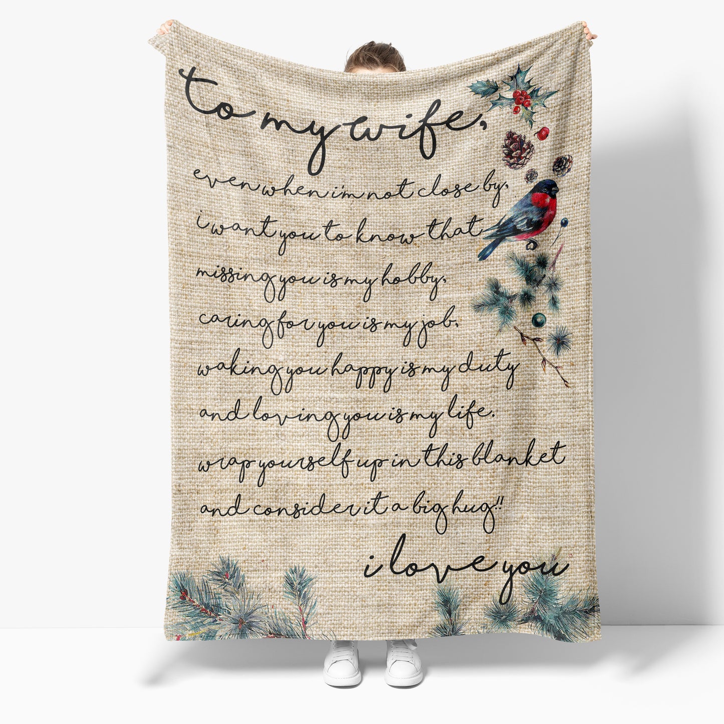 Christmas Blanket Gift For Wife, Gift Ideas For Women, Best Gift For Wife, I Am Not Close