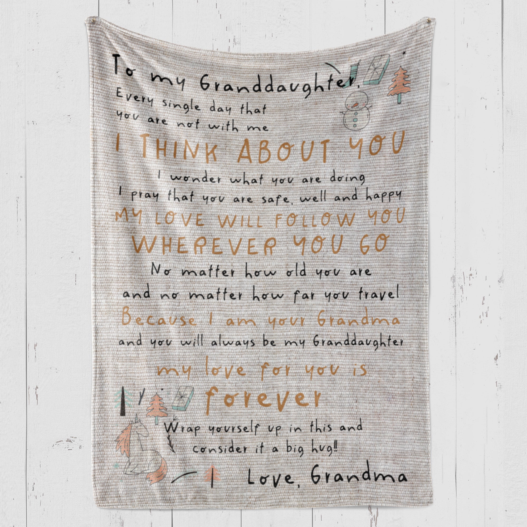 Blanket Gift For Granddaughter, Gifts For Granddaughter, Every Single Day