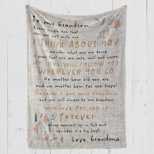 Blanket Gift For Grandson, Graduation Gifts For Grandson, Every Single Day