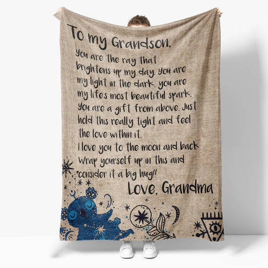 Blanket Gift For Grandson, Keepsake Gifts For Grandsons, You Are The Ray