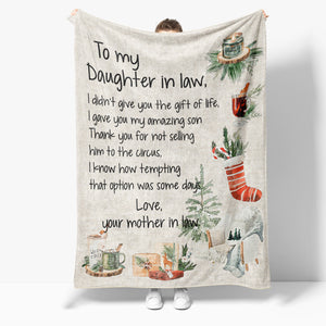 Blanket Gift For Daughter In Law, Personalized Gifts Daughter In Law, Get To Choose