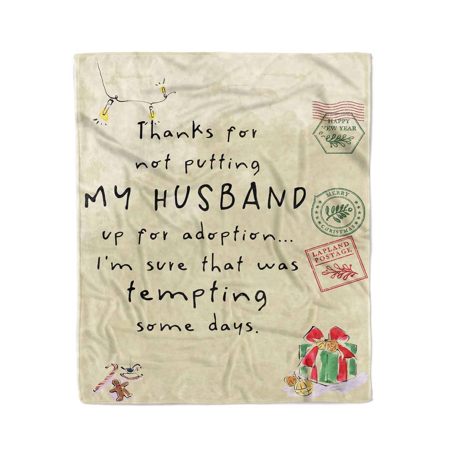 Blanket Christmas Gift Ideas for Mother in Law Not Putting My Husband for Adoption 20120203 - Fleece Blanket