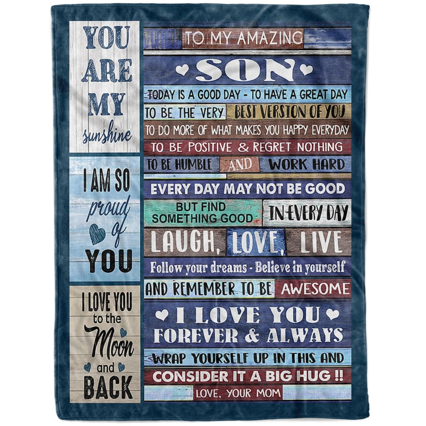 Blanket Gifts For Sons From Mothers, Birthday Gift For Son, A Good Day