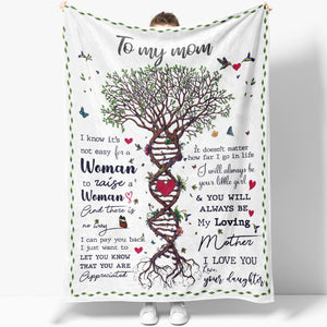 Blanket Gift Ideas For Mom, Personalized Mothers Day Blanket Gift, Tree of Life Blanket