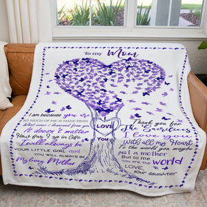 Blanket Gift Ideas For Mom, Custom Mothers Day Blanket Gift, Tree of Life Blanket