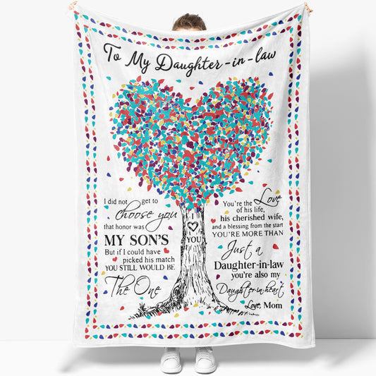 Blanket Gift Ideas For Daughter in Law, Custom Personalized Blanket Gift, Tree of Life