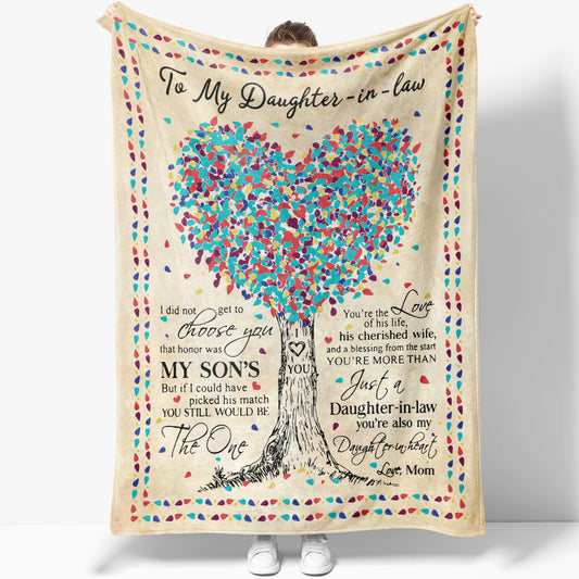 Blanket Gift Ideas For Daughter in Law, Custom Personalized Blanket Gift, Tree of Life