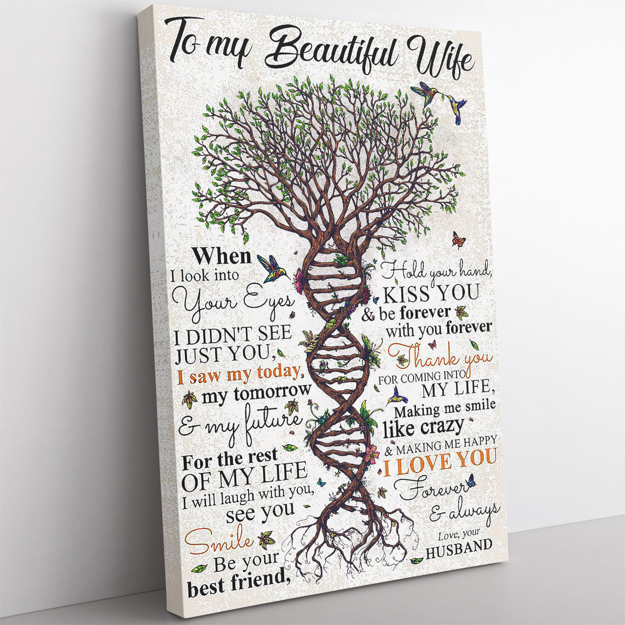 Canvas Gift Ideas For Wife, Custom Personalized Canvas Gift, Tree of Life