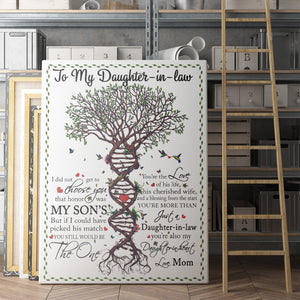 Canvas Gift Ideas For Daughter in Law, Custom Personalized Canvas Gift, Tree of Life