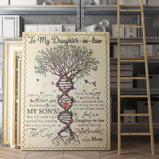 Canvas Gift Ideas For Daughter in Law, Custom Personalized Canvas Gift, Tree of Life