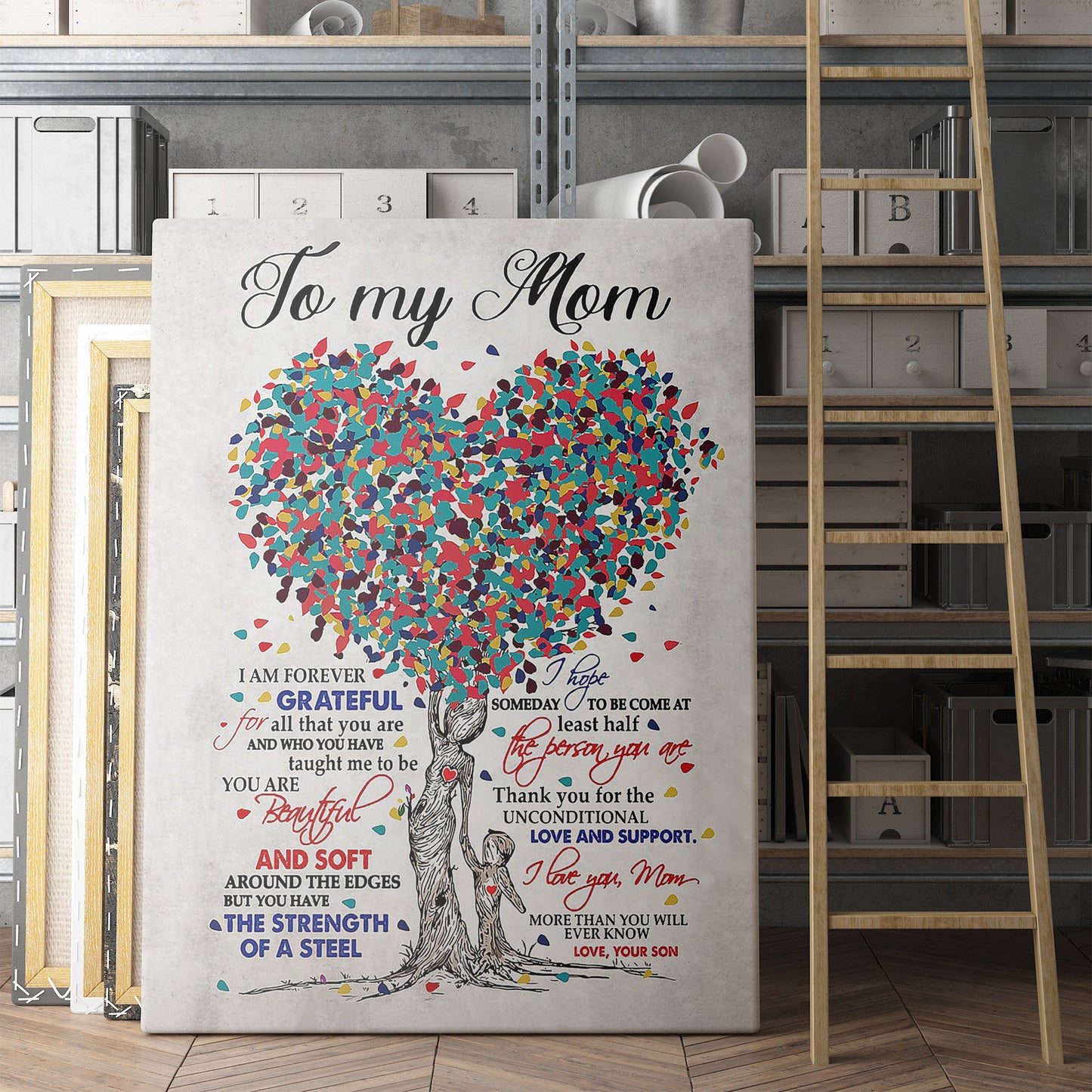 Canvas Gift Ideas For Mom, Custom Personalized Canvas Gift, Tree of Life