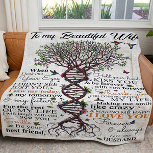 Blanket Gift Ideas For Wife, Custom Personalized Blanket Gift, Tree of Life