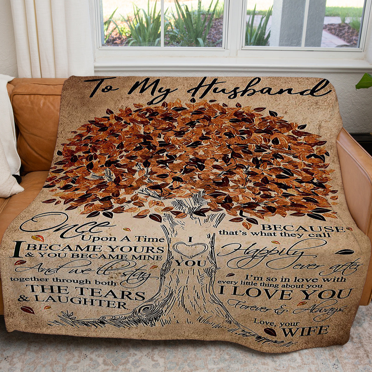 Blanket Gift Ideas For Husband, Custom Personalized Blanket Gift, Tree of Life