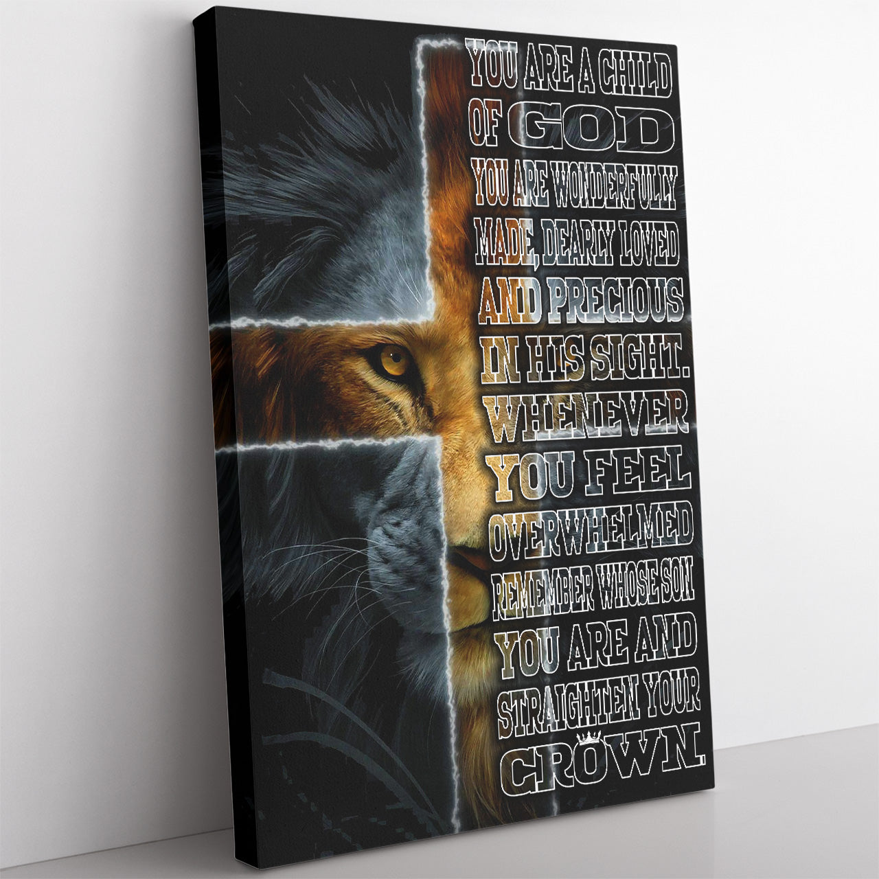 Personalized Canvas Gift For Son, To My Son Canvas, You Are A Child of God Canvas