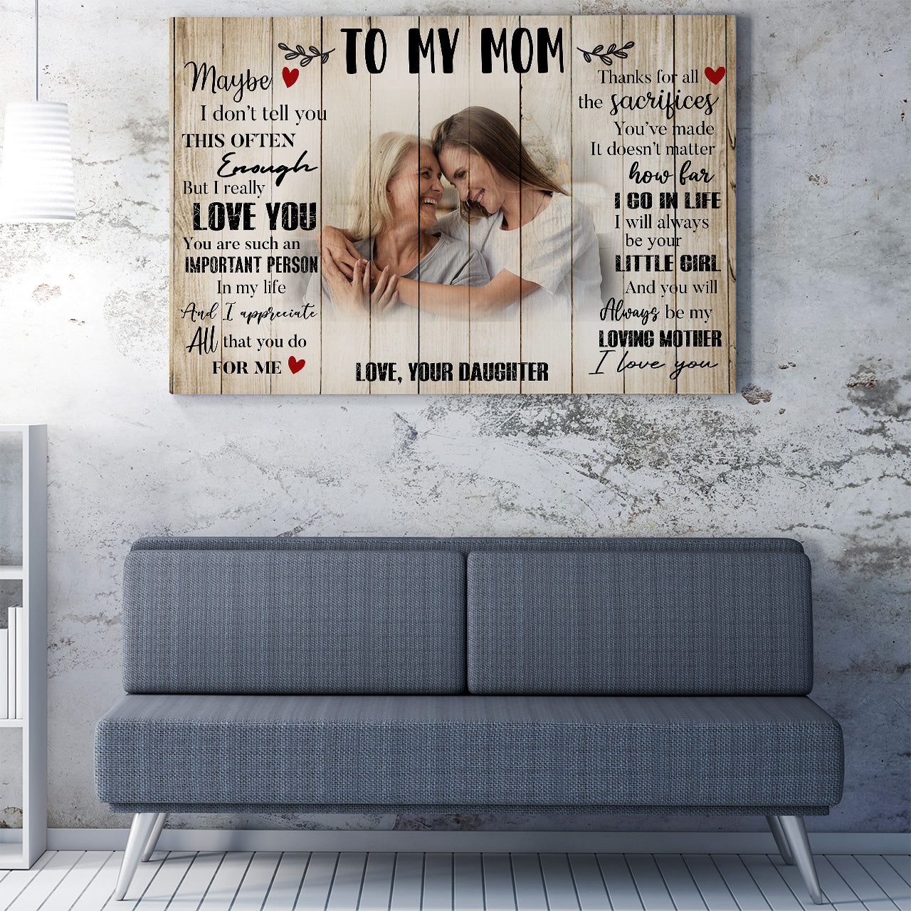 Personalized Canvas Mothers Day Gift For Mom, Maybe I Don't Tell You This Often Enough Canvas