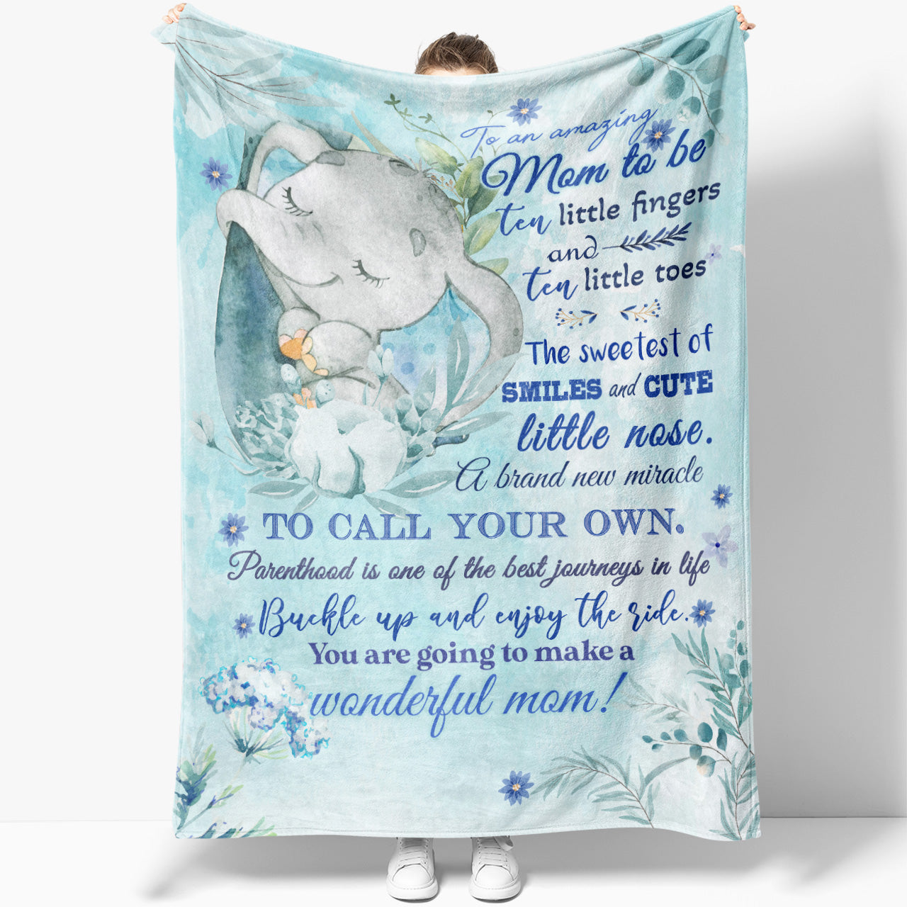 Blanket Gift Ideas For Daughter Mom to Be Mothers Day, 1st First Mom Custom Personalized Blanket Gift