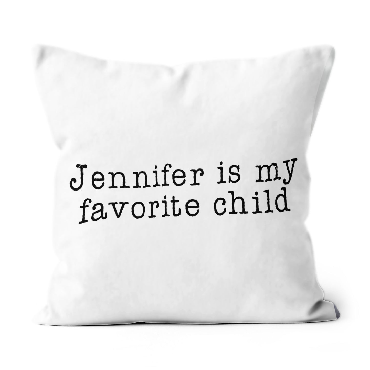 Personalized Name Favorite Child Pillow, Funny Custom Mother's Day Gift Ideas