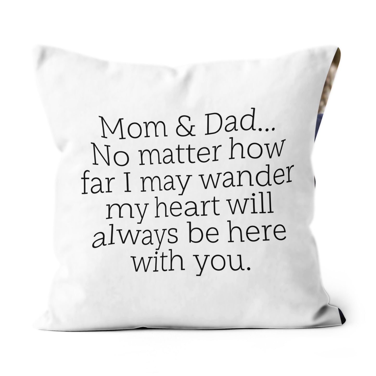 Parents Pillow gift, Mom and Dad Quote Throw Pillow Cushion