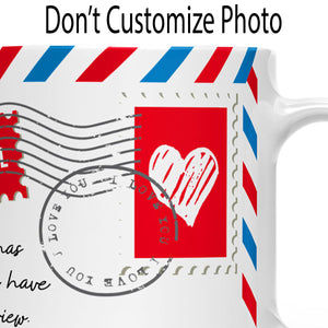 Mug Letter Fathers Day Gift Ideas for Dad, Custom Message From Daughter to Father Mug