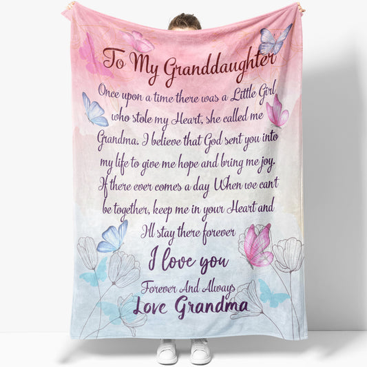 Blanket Gift Ideas For Granddaughter, A Little Girl Who Stole My Heart Blanket from Grandma