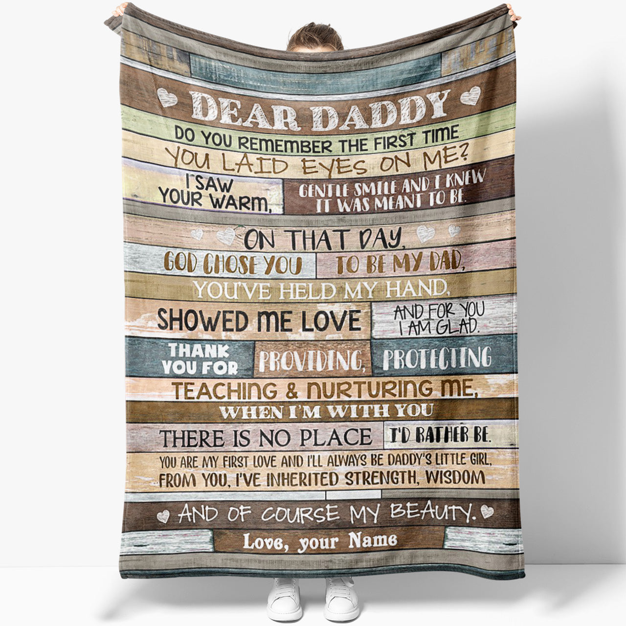 Father's Day Blanket for Dad, God Chose You to be My Dad Gift Ideas for Dad