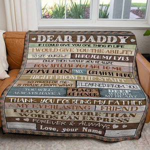 Blanket Gift Ideas for Father's Day, How Special You Are to Me Blanket for Dad