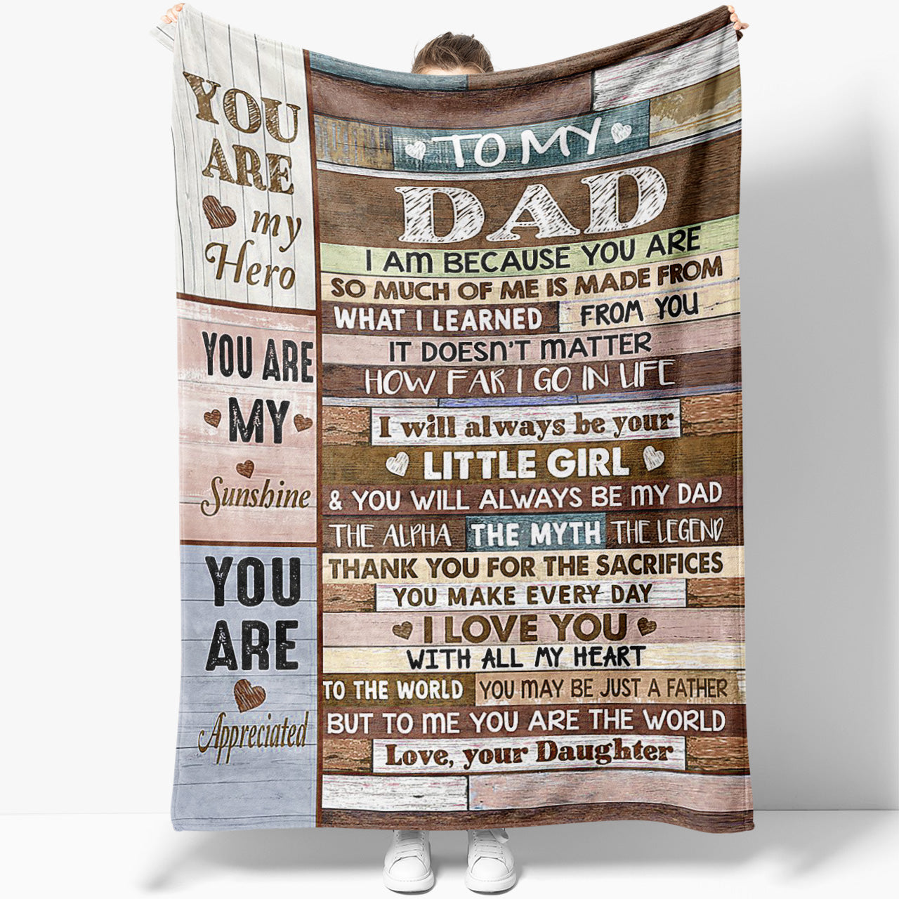 Blanket Gift for Dad, Be My Dad The Alpha The Myth The Legend Blanket