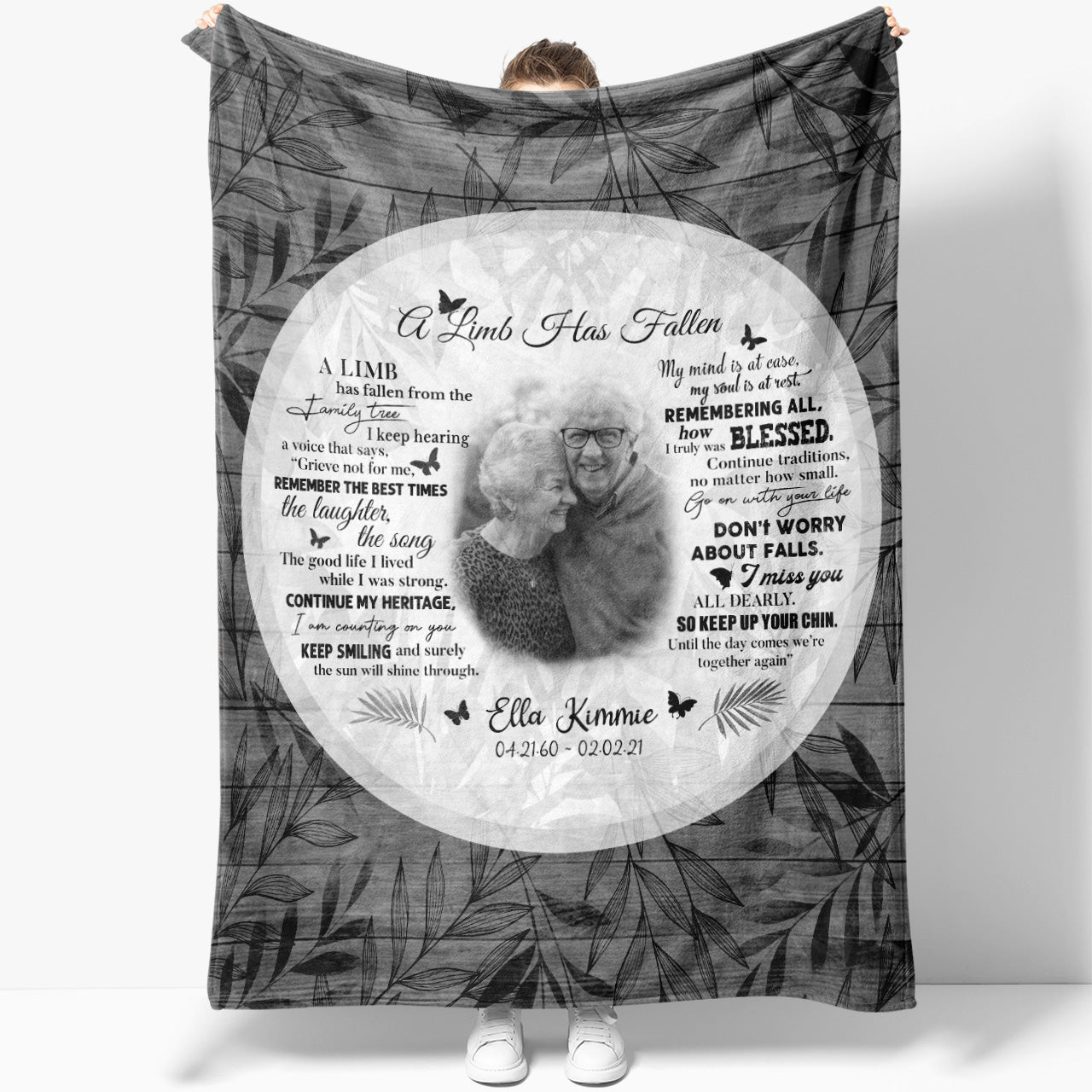 Personalized Memorial Mother Blanket, Sympathy Gifts For Loss Of Mother,  Gift For Mom In Heaven - Best Personalized Gifts For Everyone