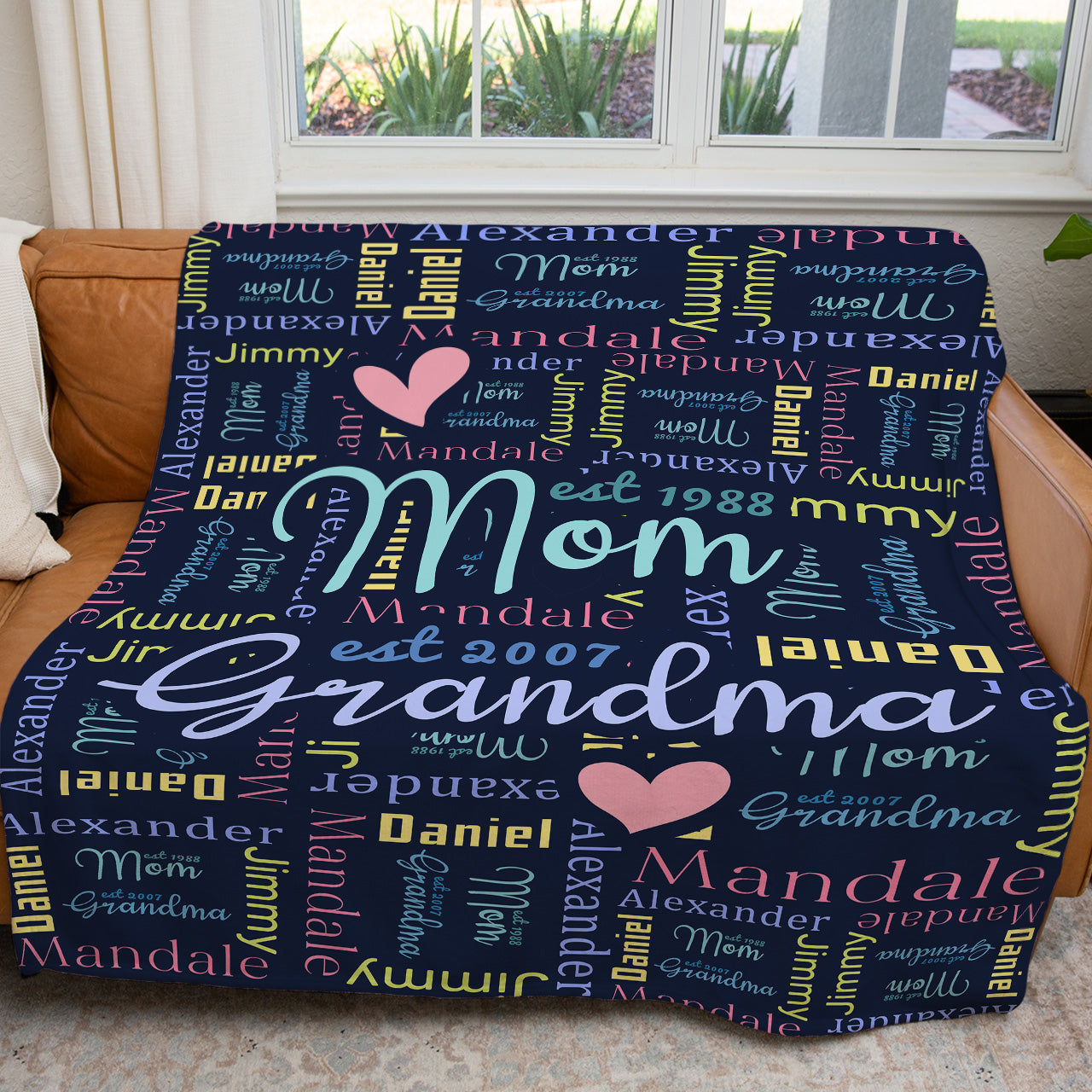 Mom Blanket Mom Gift Mothers Day Gift Personalized Mom Blanket Personalized Blanket  Gifts for Grandma Blanket Grandma Gift 