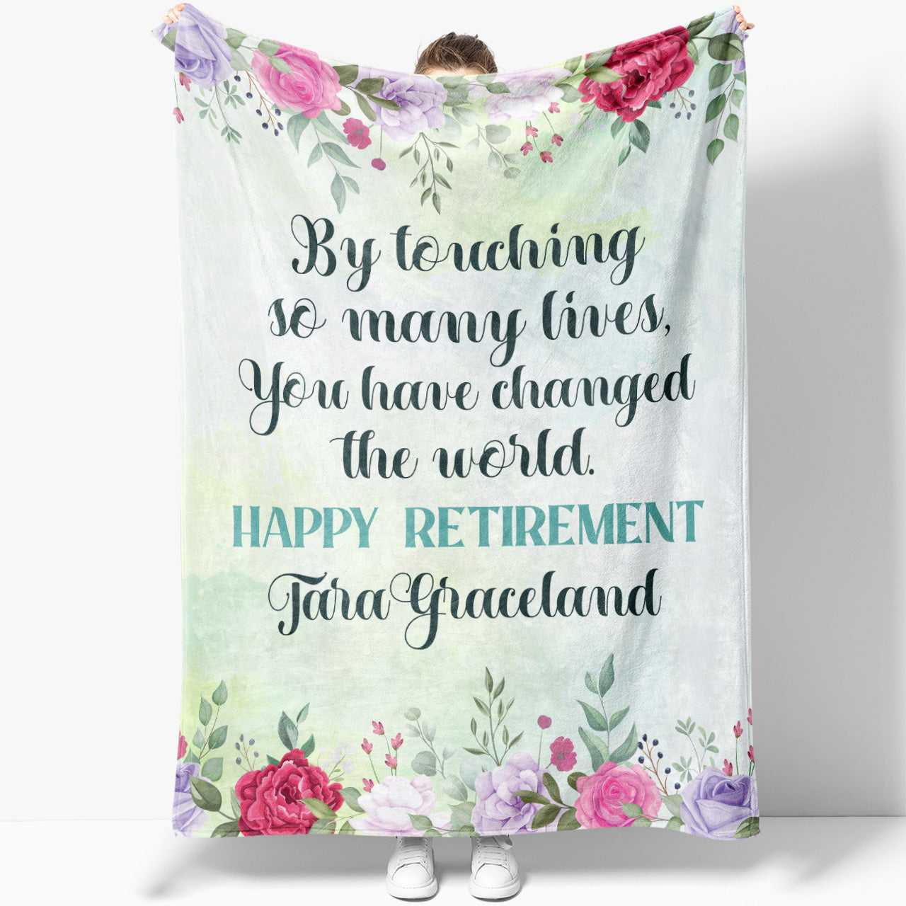 Retirement Personalized 56x60 Woven Throw