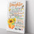 Sunflower Canvas for Gift Daughter, The Wonderful Person You Are Canvas from Mom to Daughter