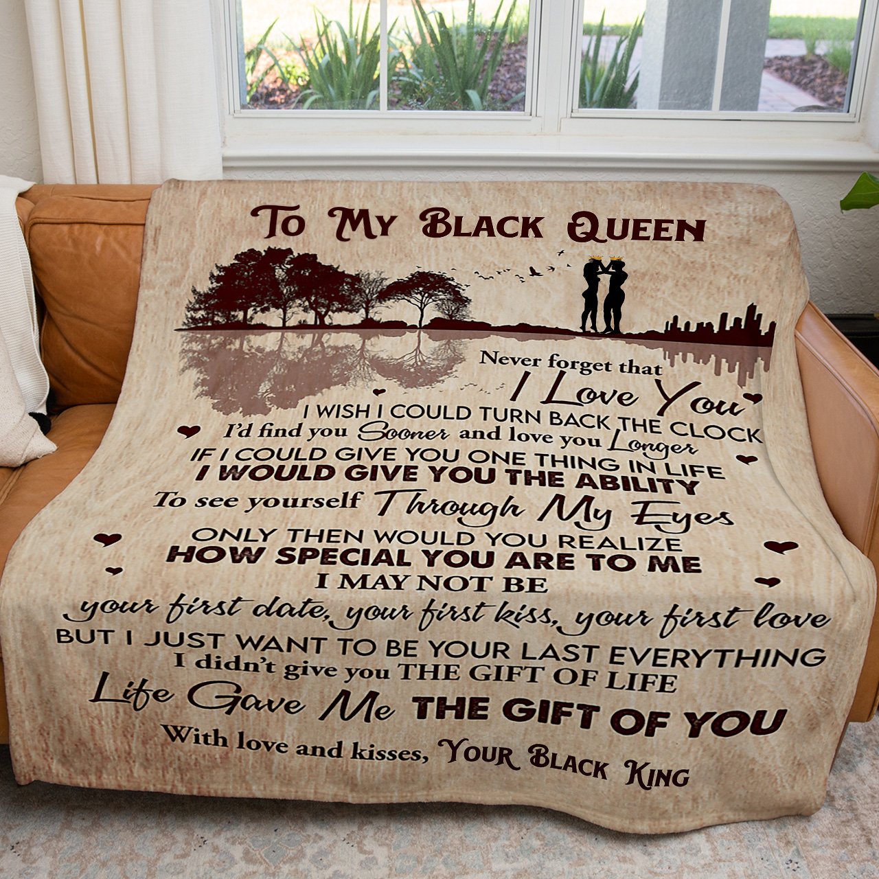 To My Black Queen Wife Blanket, Find You Sooner Love You Longer Blanket for Her, Unique Gifts For Her, Good Valentines Day Gifts For Her