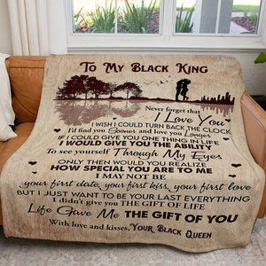 Blanket To My Black King Husband, You Are Special to Me Birthday Blanket Gift for Him, Anniversary Gift For Husband, Unique Gifts For Men