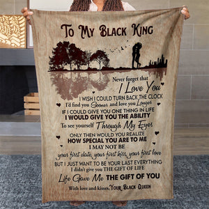 Blanket To My Black King Husband, You Are Special to Me Birthday Blanket Gift for Him
