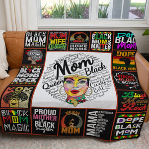 Blanket Gift Ideas For Black Mom, Black Mom Magic Blanket for Mom