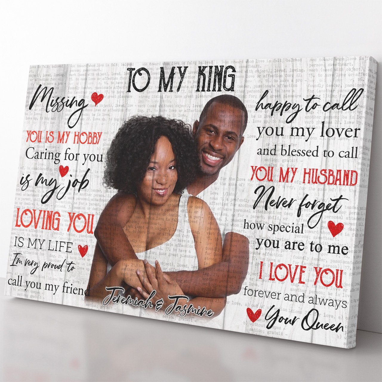 Anniversary Gift Canvas for My King, Loving You is My Life Canvas, How Special You Are Canvas for Husband, Unique Valentines Day Gifts For Men Him