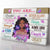 Black Girl You Are Beautiful Canvas, Black Teenage Girl African American Girl Canvas Gift for Daughter, Melanin Girl Wall Art Black Pride Bible Verse