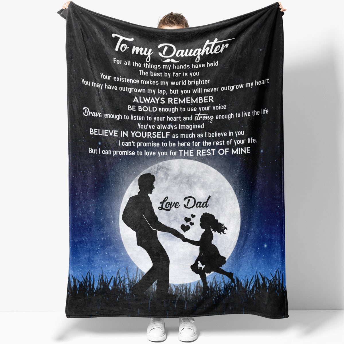 Dad to best sale daughter blanket