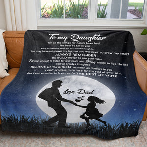 To my Daughter Blanket from Dad, The Best by Far is You Gift Blanket