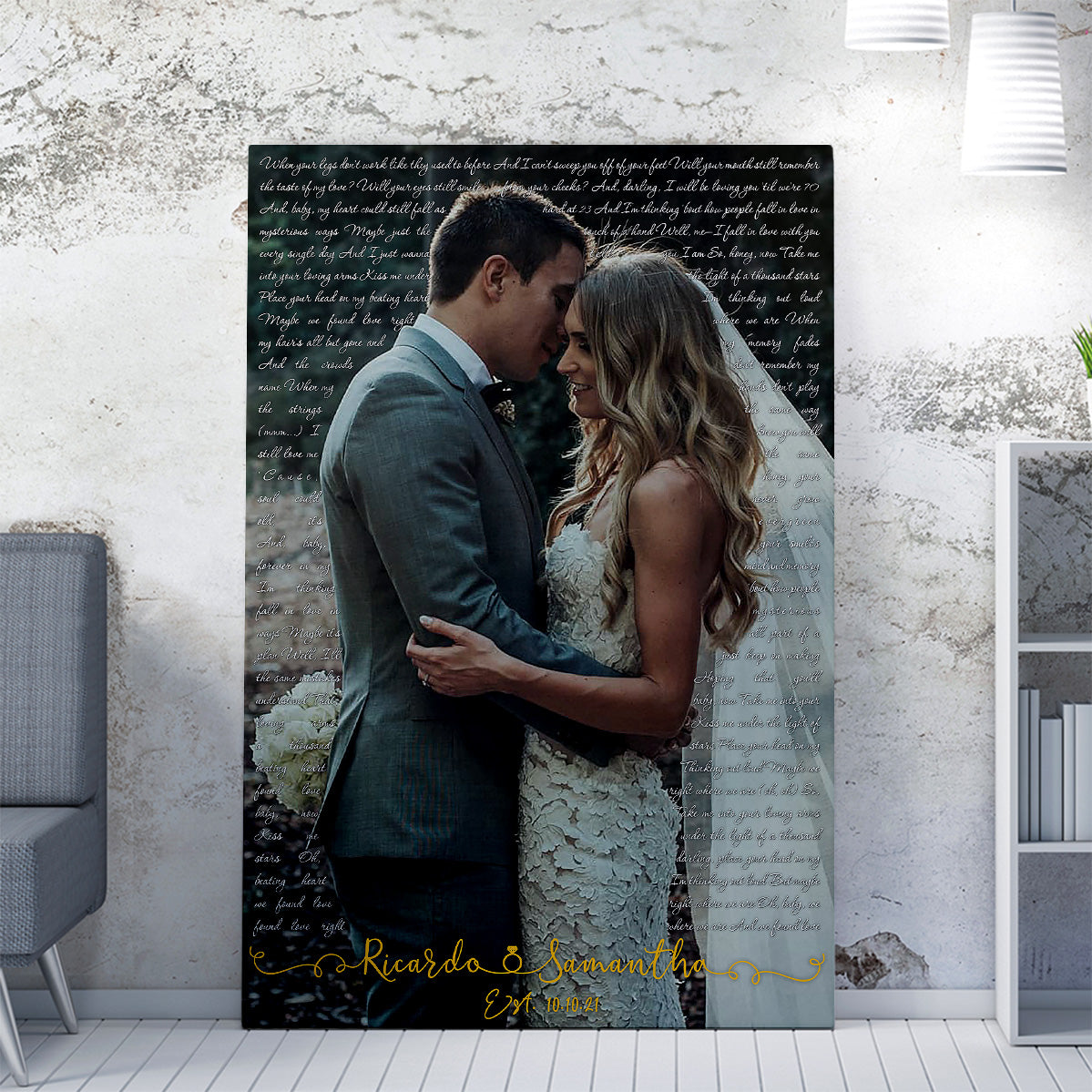 Personalized Wedding Gifts for the Couple, Wedding Vows Gift, First Wedding  Dance, Gift Idea, Wedding Vows Canvas, Framed Vows, 