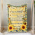 Sunflower Blanket To My Daughter in Law Gift, You Bring Rays of Sunshine into Our Lives Blanket from Mother in Law, Birthday Gift for Daughter in Law