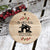 Wood Print Ornament, Custom Address Our First Home Christmas Ornament