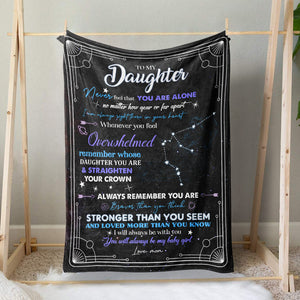 Zodiac Capricorn Astrology Birthday Blanket Gift to Daughter, I Am Always Right There in Your Heart Blanket