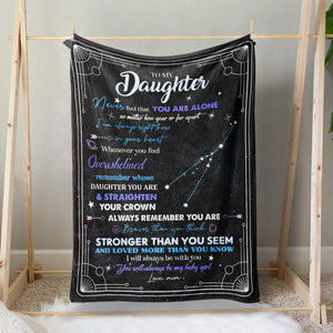 Zodiac Capricorn Astrology Birthday Blanket Gift to Daughter, I Am Always Right There in Your Heart Blanket