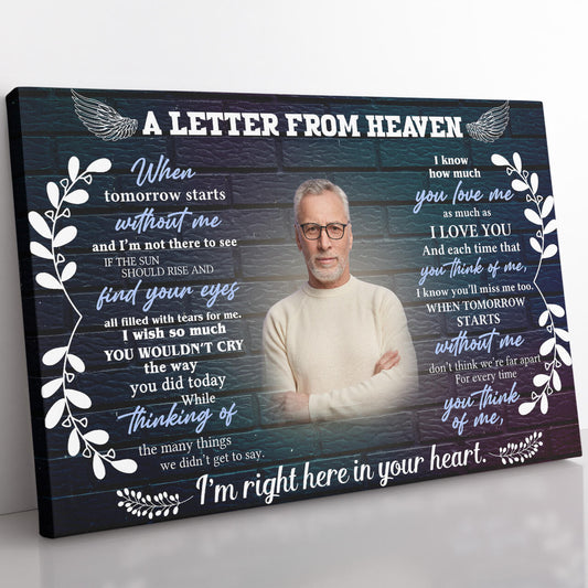 A Letter from Heaven, I'm Right Here in Your Heart Canvas