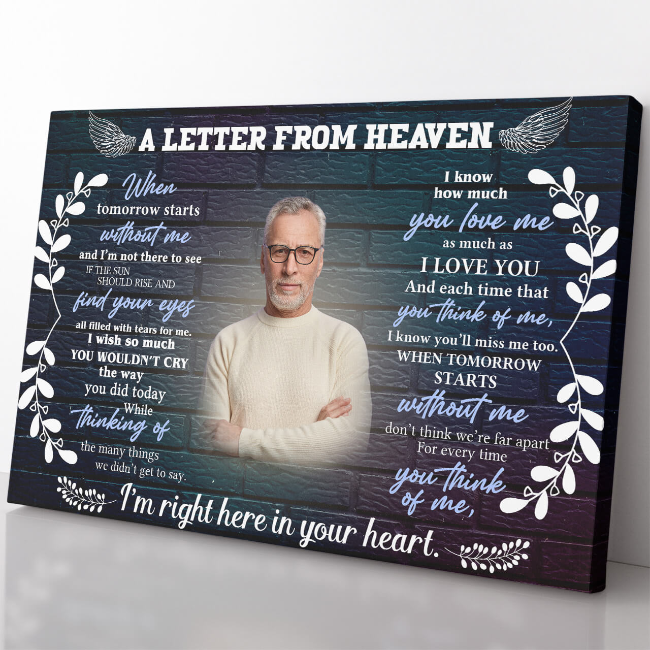 A Letter from Heaven, I'm Right Here in Your Heart Canvas